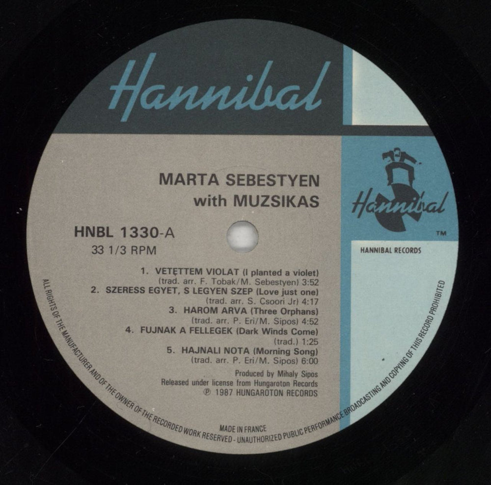Márta Sebestyén Márta Sebestyén UK vinyl LP album (LP record) NH0LPMR543224