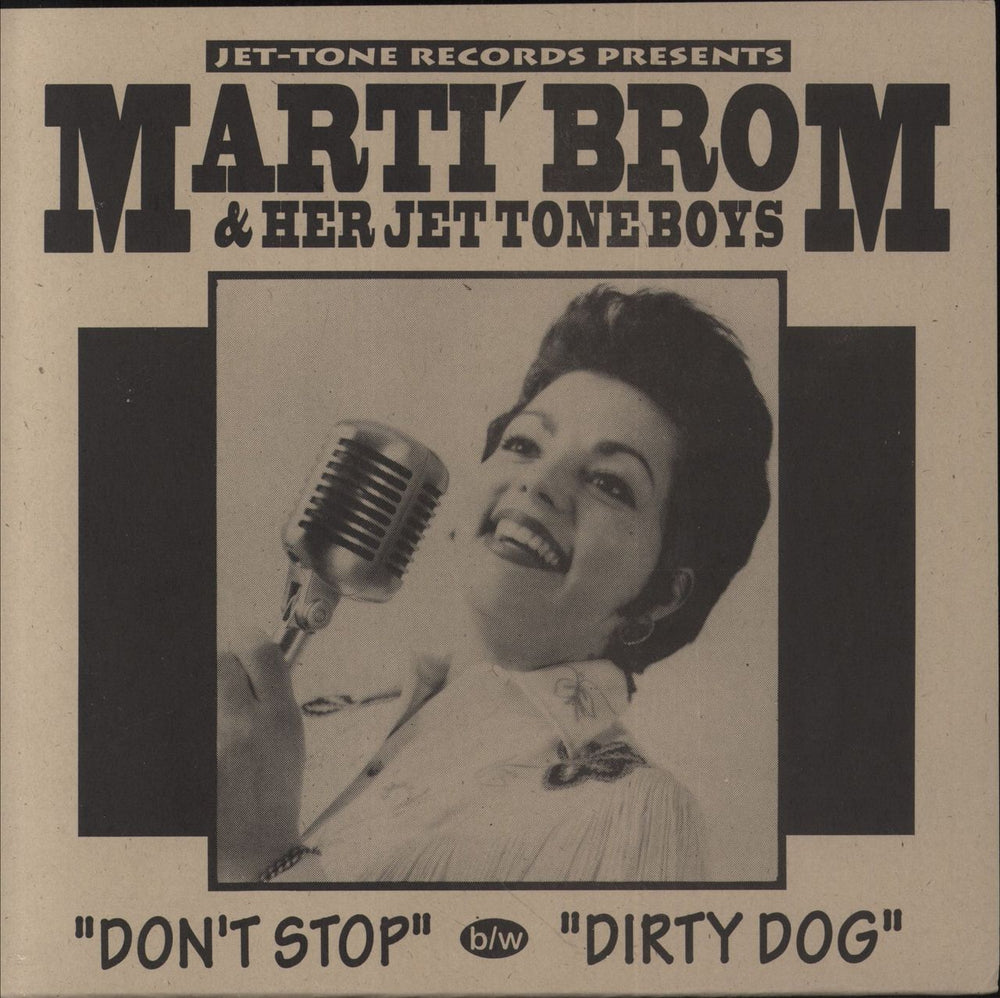 Marti Brom Don't Stop - Red Vinyl US 7" vinyl single (7 inch record / 45) JET101