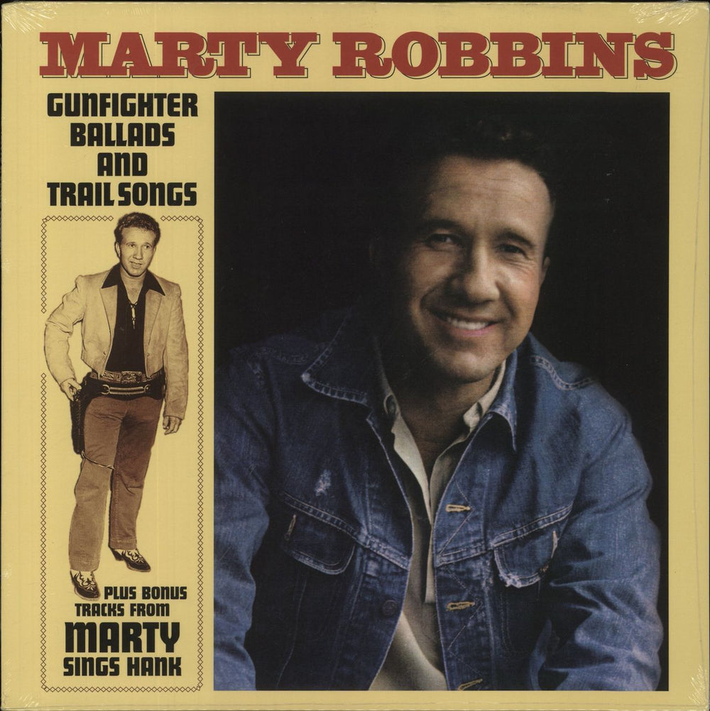 Marty Robbins Gunfighter Ballads And Trailsongs Plus Bonus Tracks From Marty Sings Hank - Sealed UK vinyl LP album (LP record) VP90058