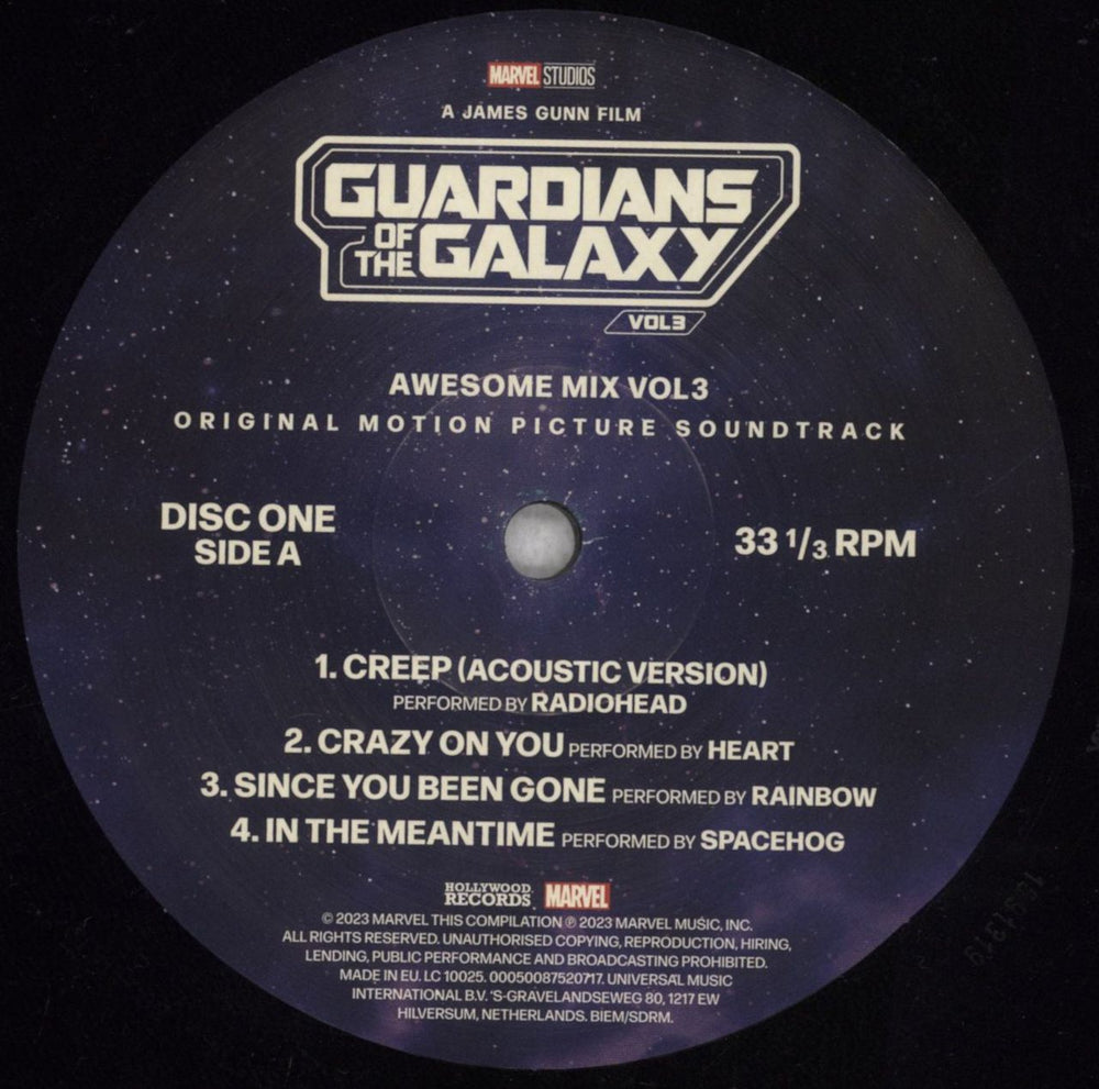 Marvel Guardians Of The Galaxy Vol. 3 UK 2-LP vinyl record set (Double LP Album) 6AW2LGU844890