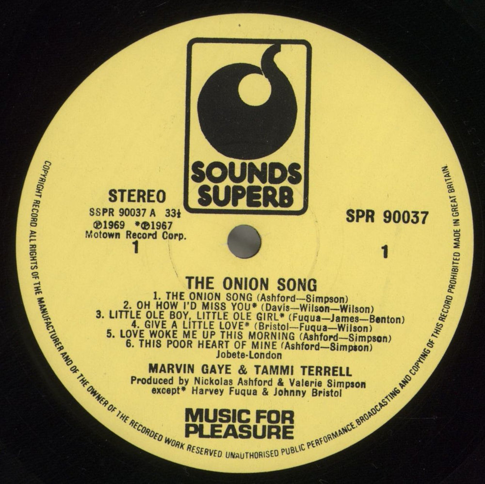 Marvin Gaye & Tammi Terrell The Onion Song UK vinyl LP album (LP record) M92LPTH584934