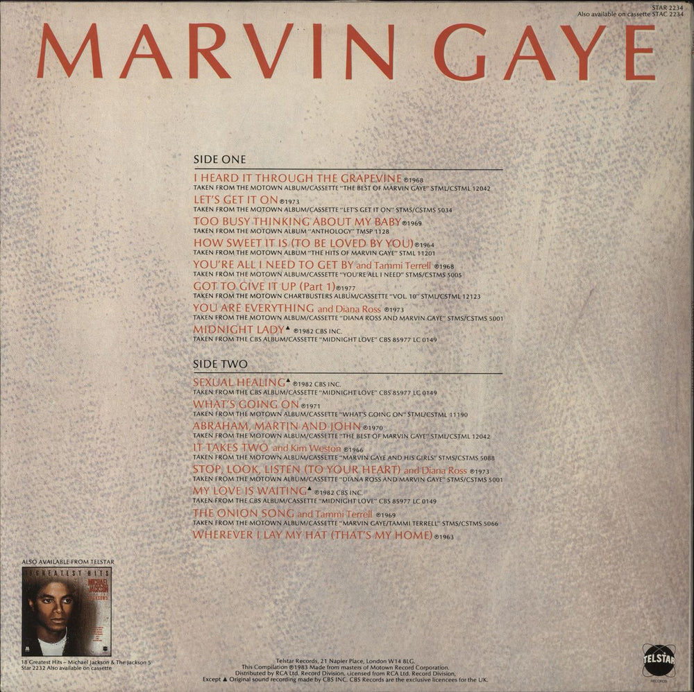 Marvin Gaye Greatest Hits - EX UK vinyl LP album (LP record)