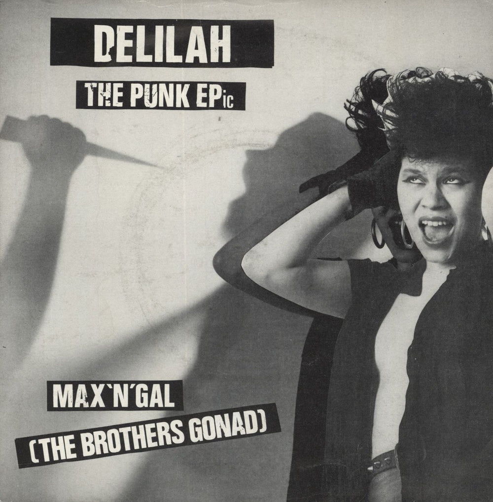 Max 'N' Gal (The Brothers Gonad)  Delilah The Punk EPic UK 7" vinyl single (7 inch record / 45) RZS103