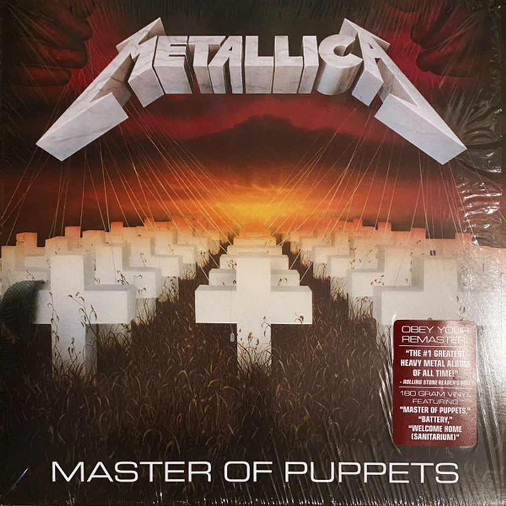 Metallica Master Of Puppets - Remastered - Sealed US vinyl LP album (LP record) BLCKND005R-1