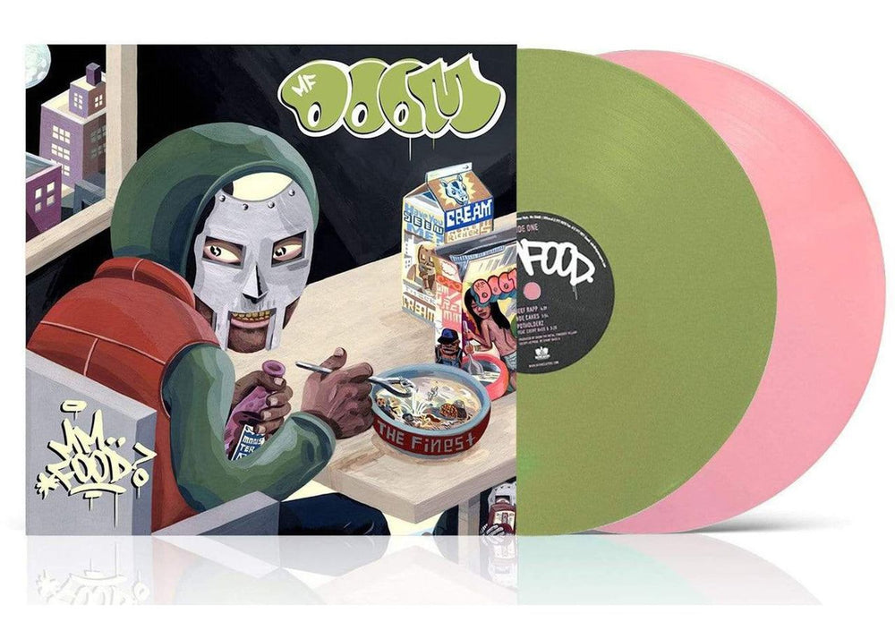 MF Doom MM..Food - Green & Pink Vinyl - Sealed UK 2-LP vinyl record set (Double LP Album) RSE0081-1