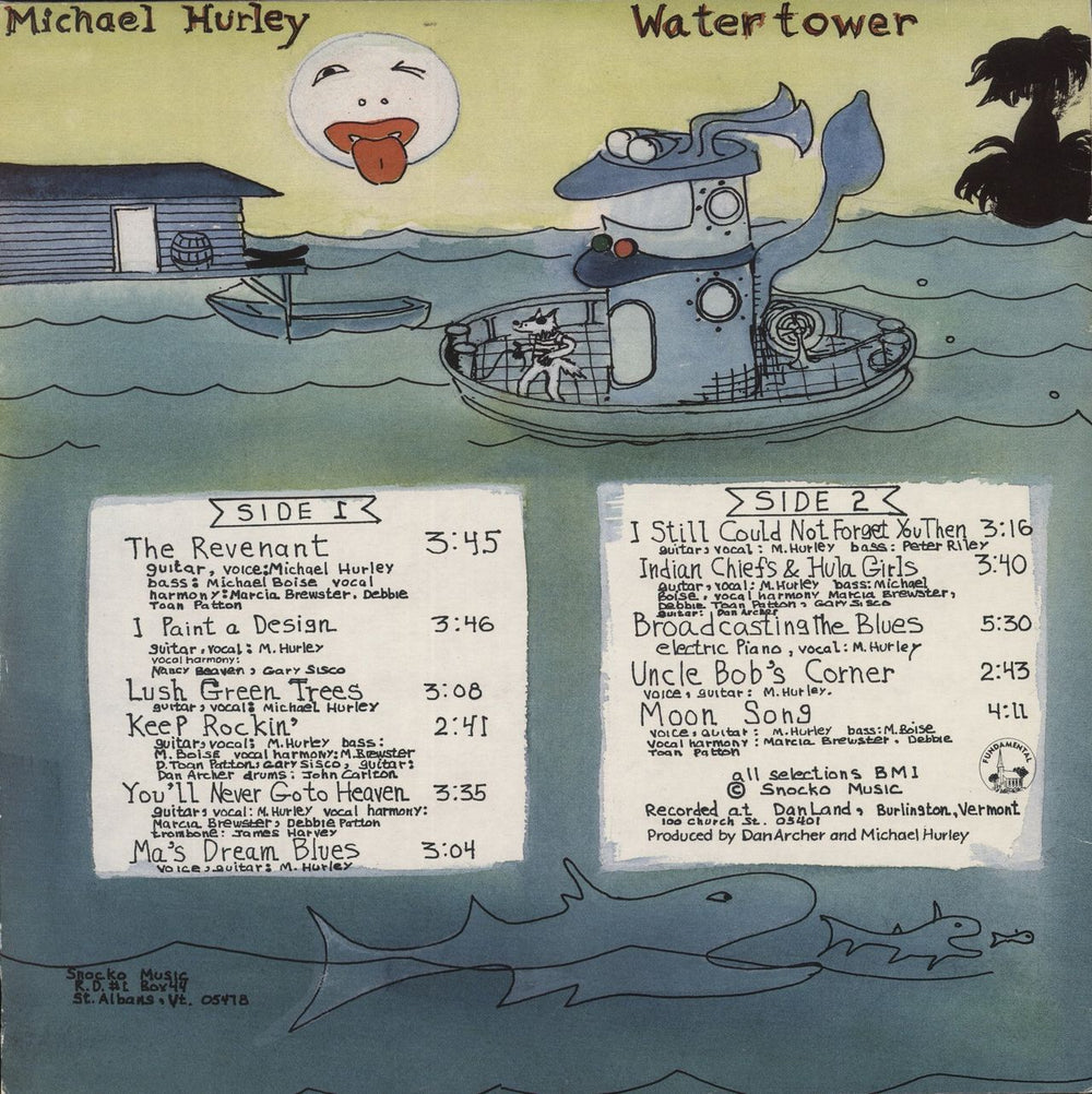 Michael Hurley Watertower US vinyl LP album (LP record)