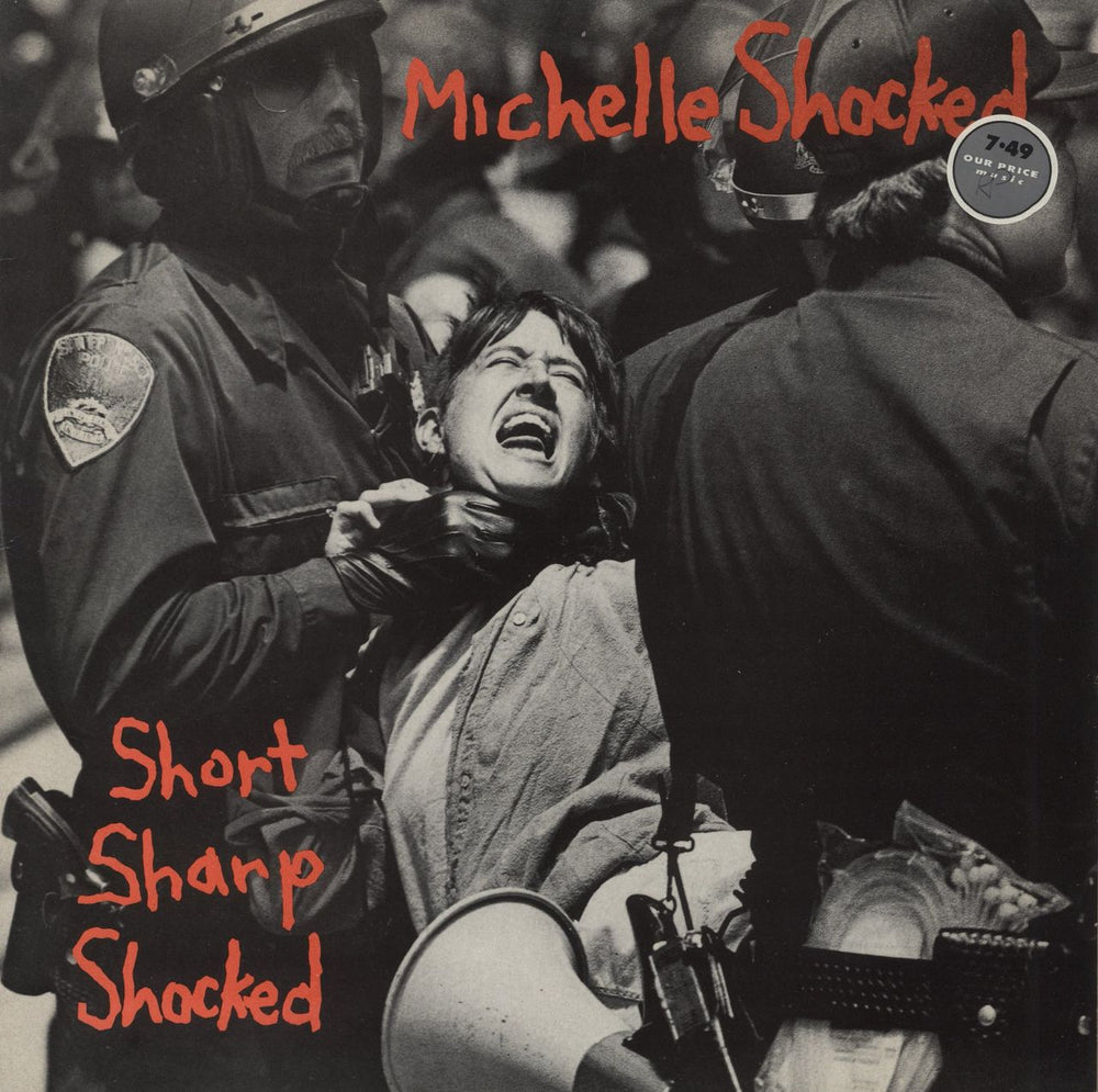 Michelle Shocked Short Sharp Shocked - Price Stickered UK vinyl LP album (LP record) CVLP1