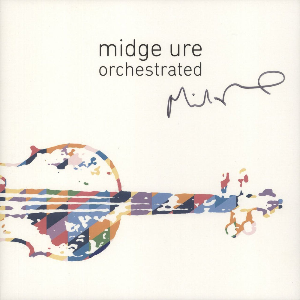 Midge Ure Orchestrated - Clear Vinyl - Autographed UK 2-LP vinyl record set (Double LP Album) 538380650