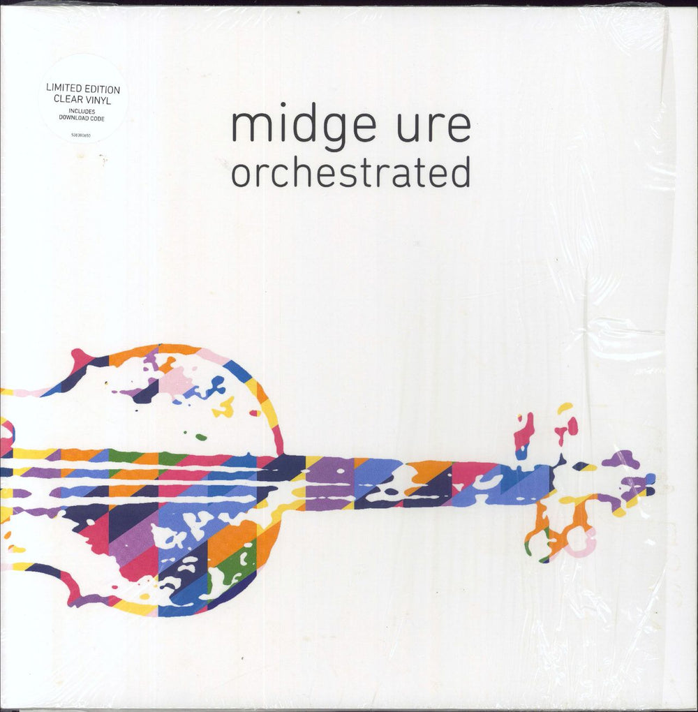 Midge Ure Orchestrated - Clear Vinyl - Shrink UK 2-LP vinyl record set (Double LP Album) 538380650