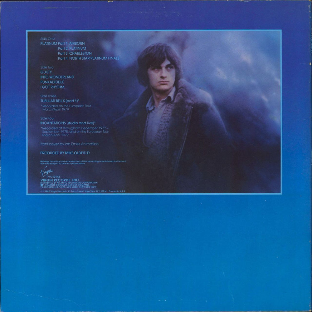 Mike Oldfield Airborn US 2-LP vinyl record set (Double LP Album)