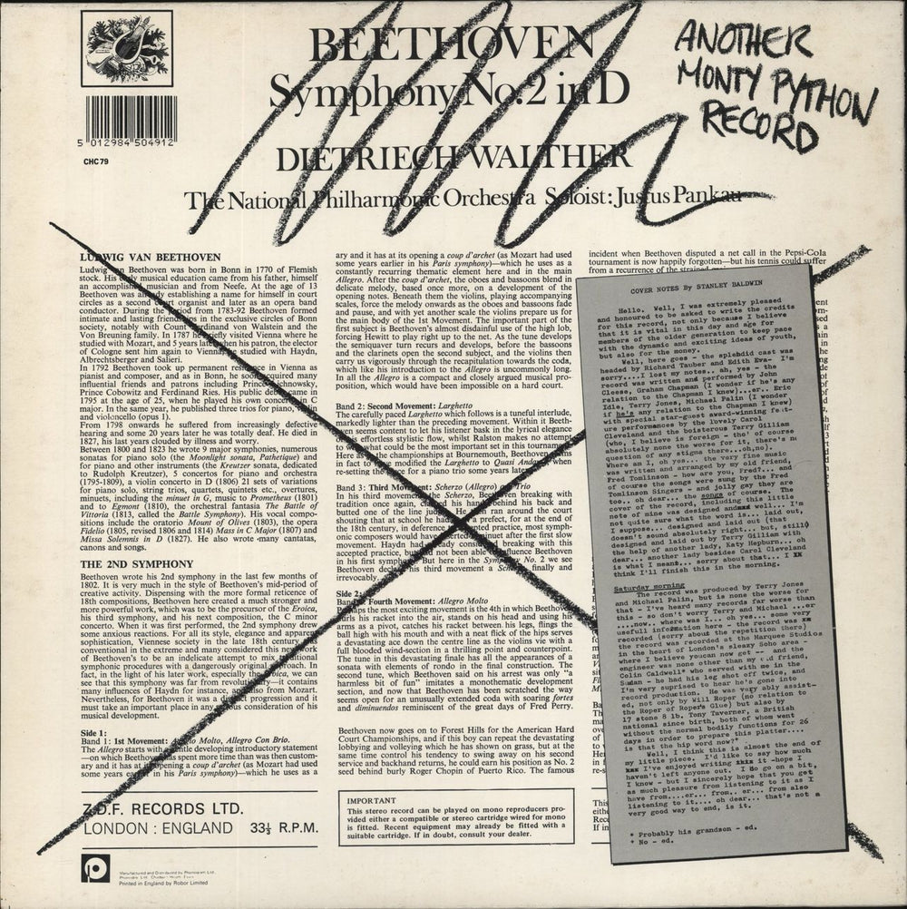 Monty Python Another Monty Python Record - Blue Label UK vinyl LP album (LP record) 5012984504912