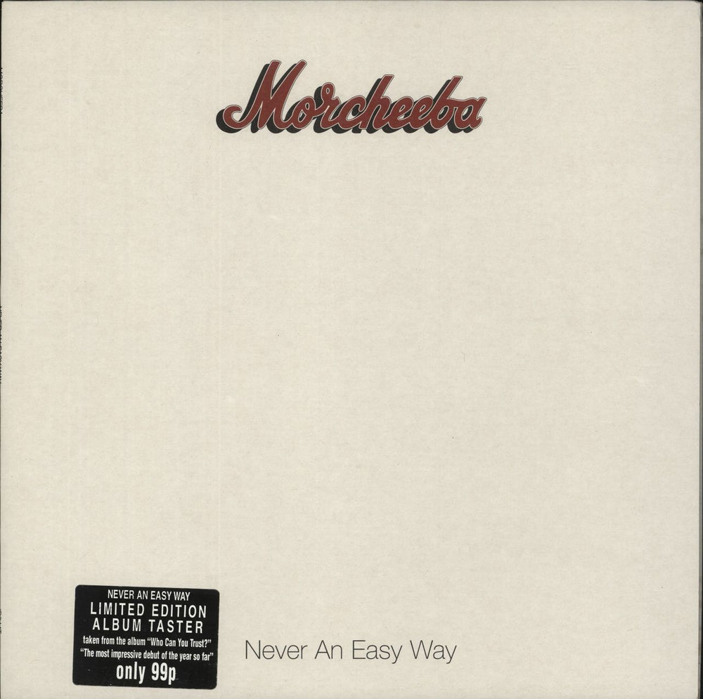 Morcheeba Never An Easy Way UK 12" vinyl single (12 inch record / Maxi-single) ID044T