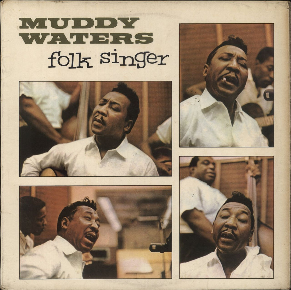 Muddy Waters Folk Singer - 1st UK vinyl LP album (LP record) NPL28038