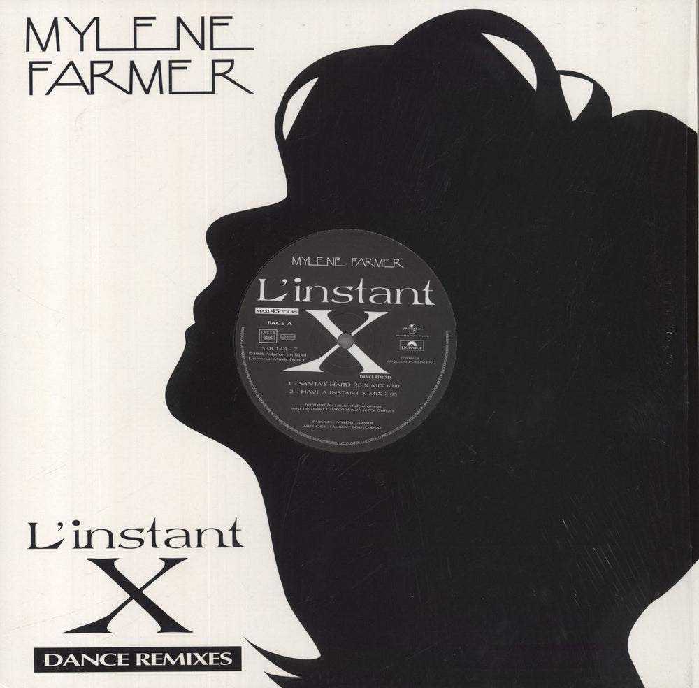 Mylene Farmer L'instant X - Dance Remixes French 12" vinyl single (12 inch record / Maxi-single) 538148-7