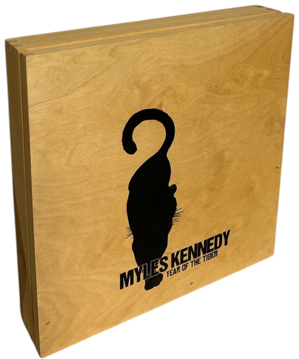 Myles Kennedy Year Of The Tiger - Gold/Black Marbled Vinyl + Autographed UK Vinyl Box Set NONE