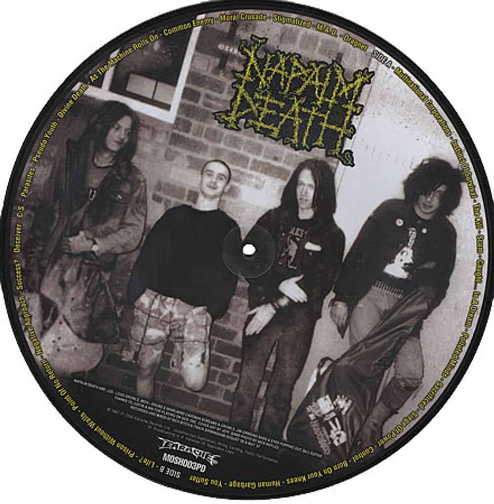 Napalm Death Scum UK picture disc LP (vinyl picture disc album) NAPPDSC402431