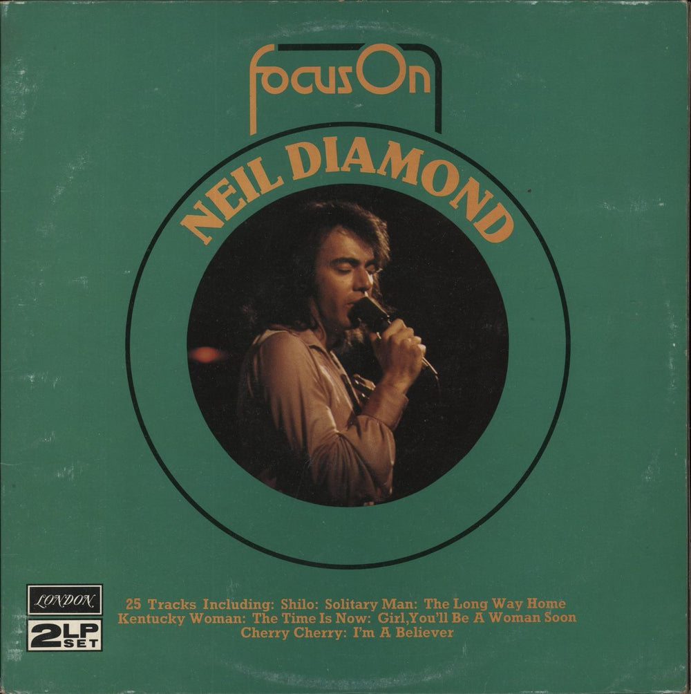 Neil Diamond Focus On UK 2-LP vinyl record set (Double LP Album) FOSM7/8