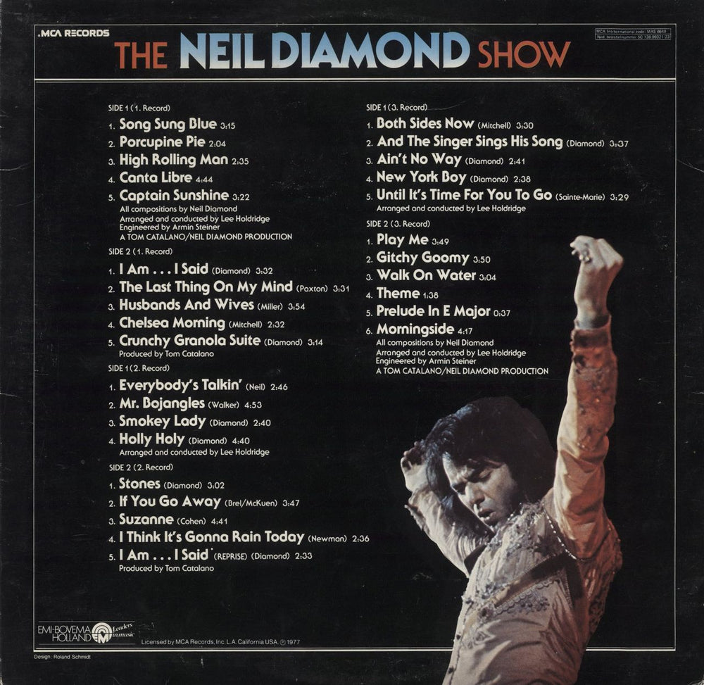 Neil Diamond The Neil Diamond Show Dutch 3-LP vinyl record set (Triple LP Album)