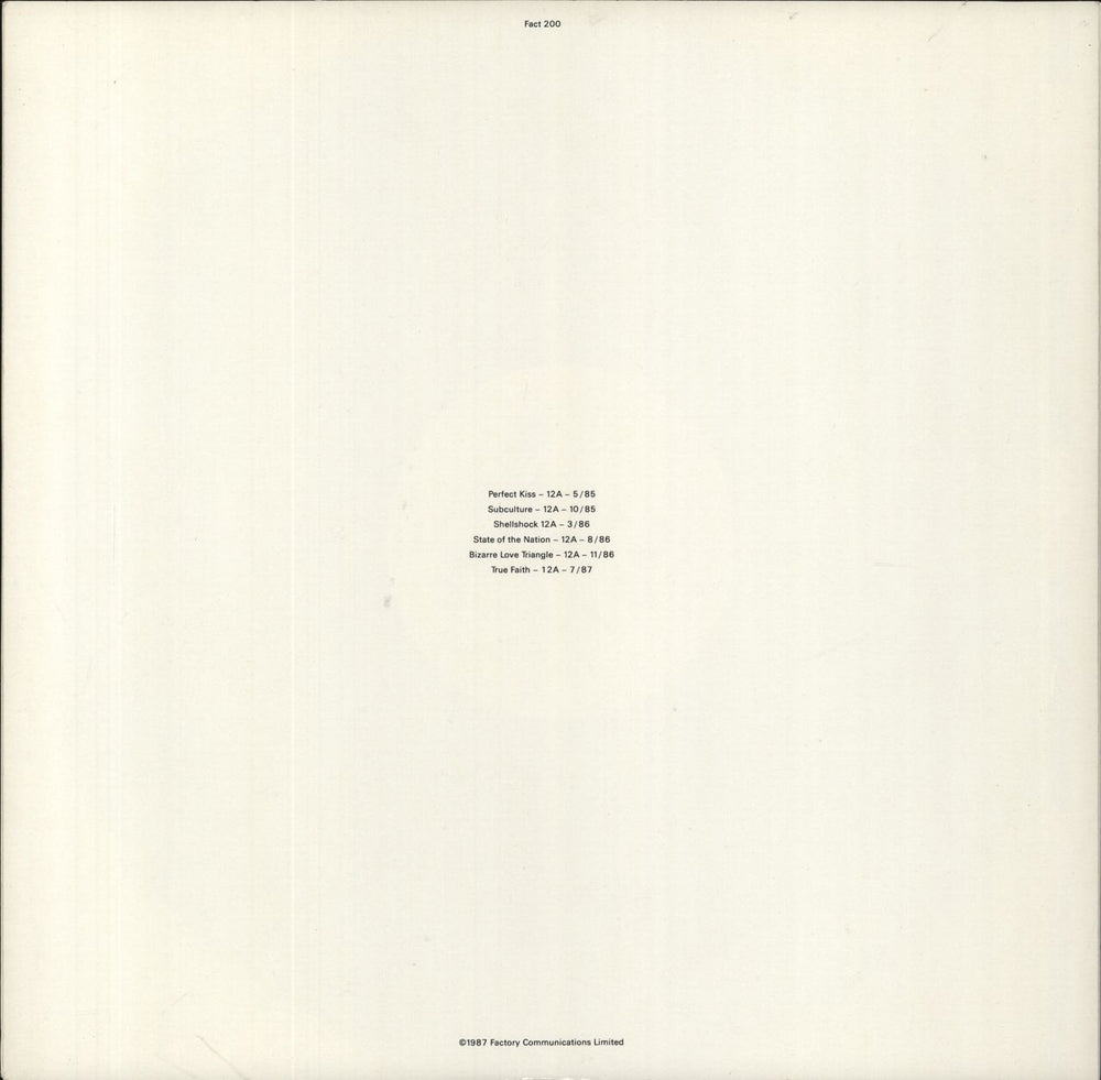 New Order Substance - 1st - EX UK 2-LP vinyl record set (Double LP Album) FACT200