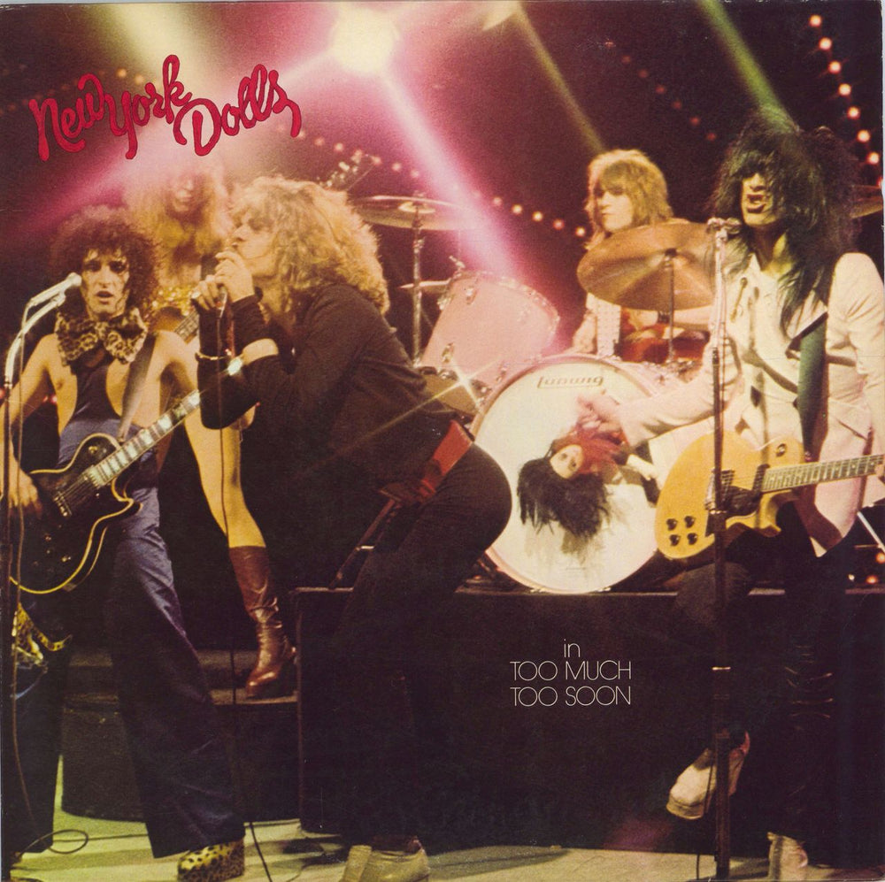 New York Dolls Too Much Too Soon - EX UK vinyl LP album (LP record) 6338498