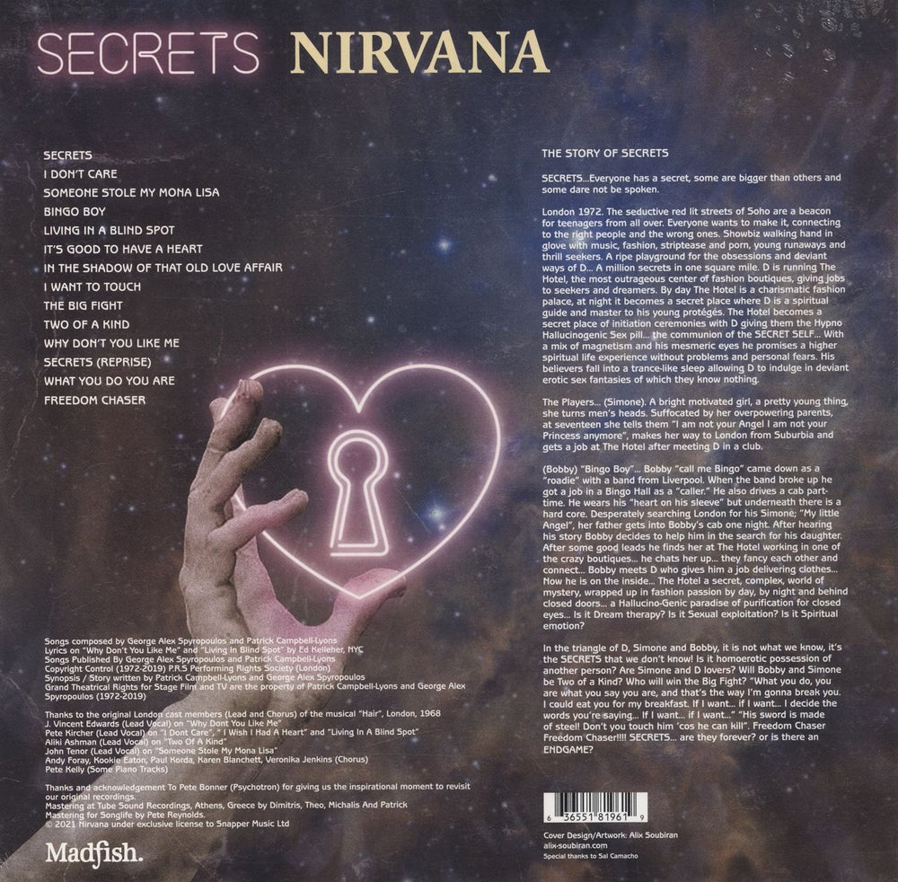 Nirvana (UK) Secrets - RSD 2022 - Green Vinyl - Sealed UK vinyl LP album (LP record) 636551819619