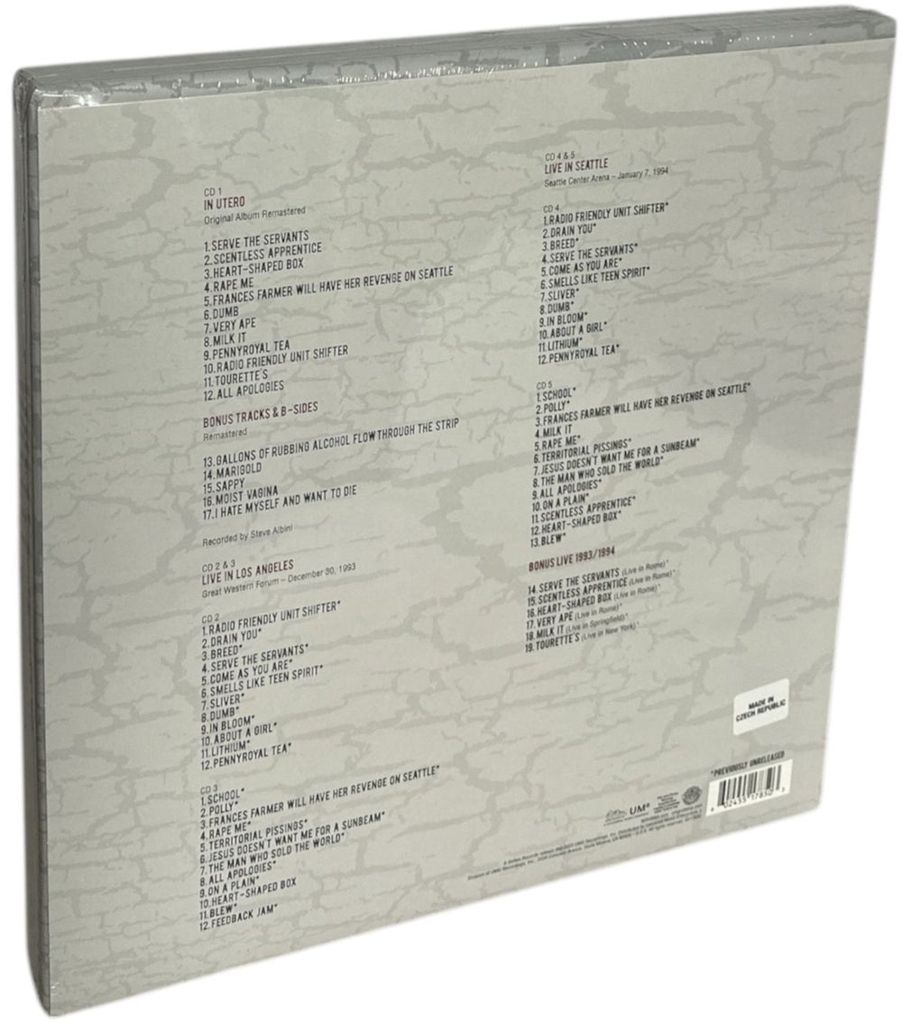 Nirvana (US) In Utero - 30th Anniversary Edition - Sealed UK CD Album Box Set 602455178503