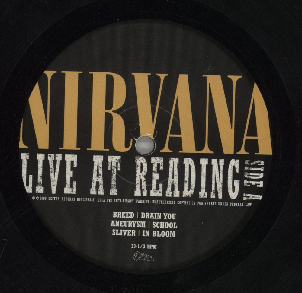 Nirvana (US) Live At Reading - 180gm Vinyl - Shrink US 2-LP vinyl record set (Double LP Album) NIR2LLI863606