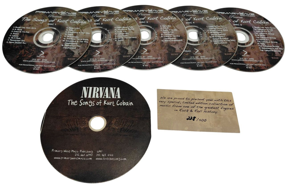 Nirvana (US) The Songs Of Kurt Cobain US Promo box set 2007