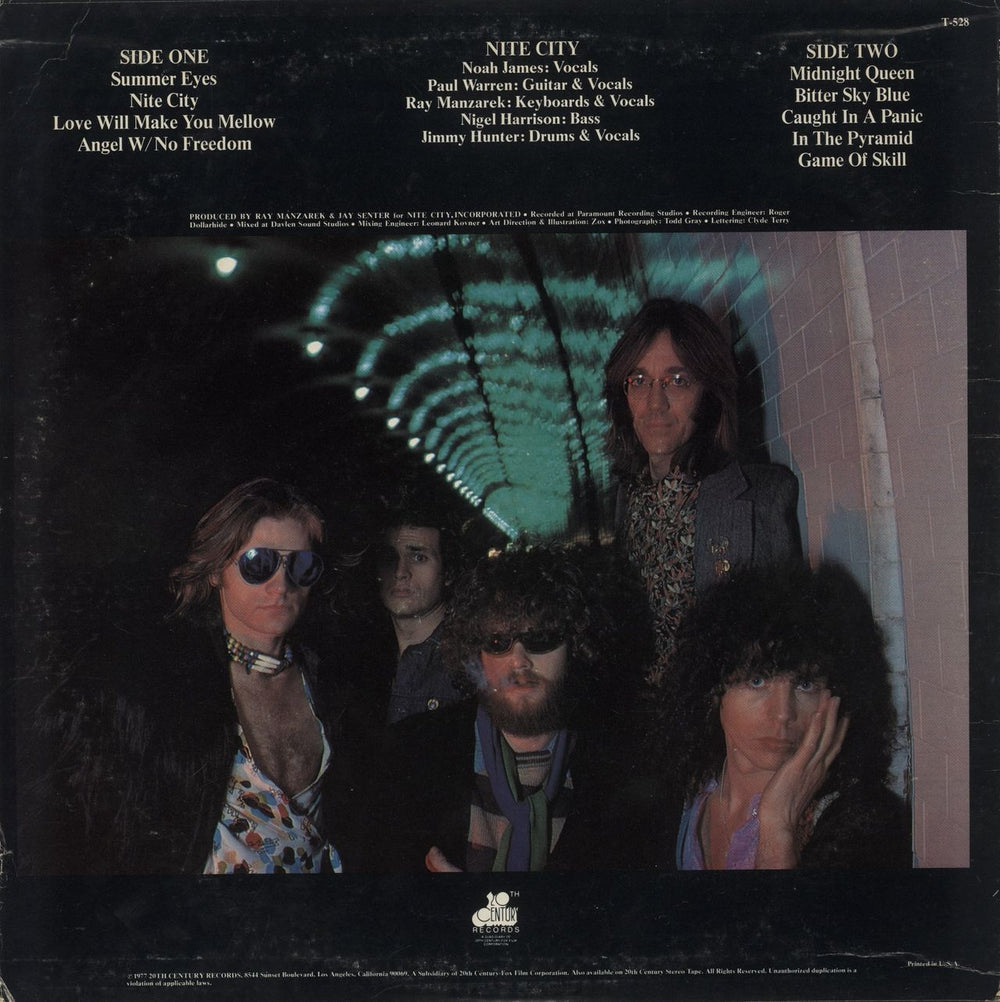 Nite City Nite City US vinyl LP album (LP record)