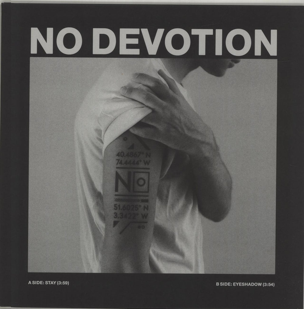 No Devotion Stay/Eyeshadow - Blush Vinyl UK 12" vinyl single (12 inch record / Maxi-single) CLTD1004