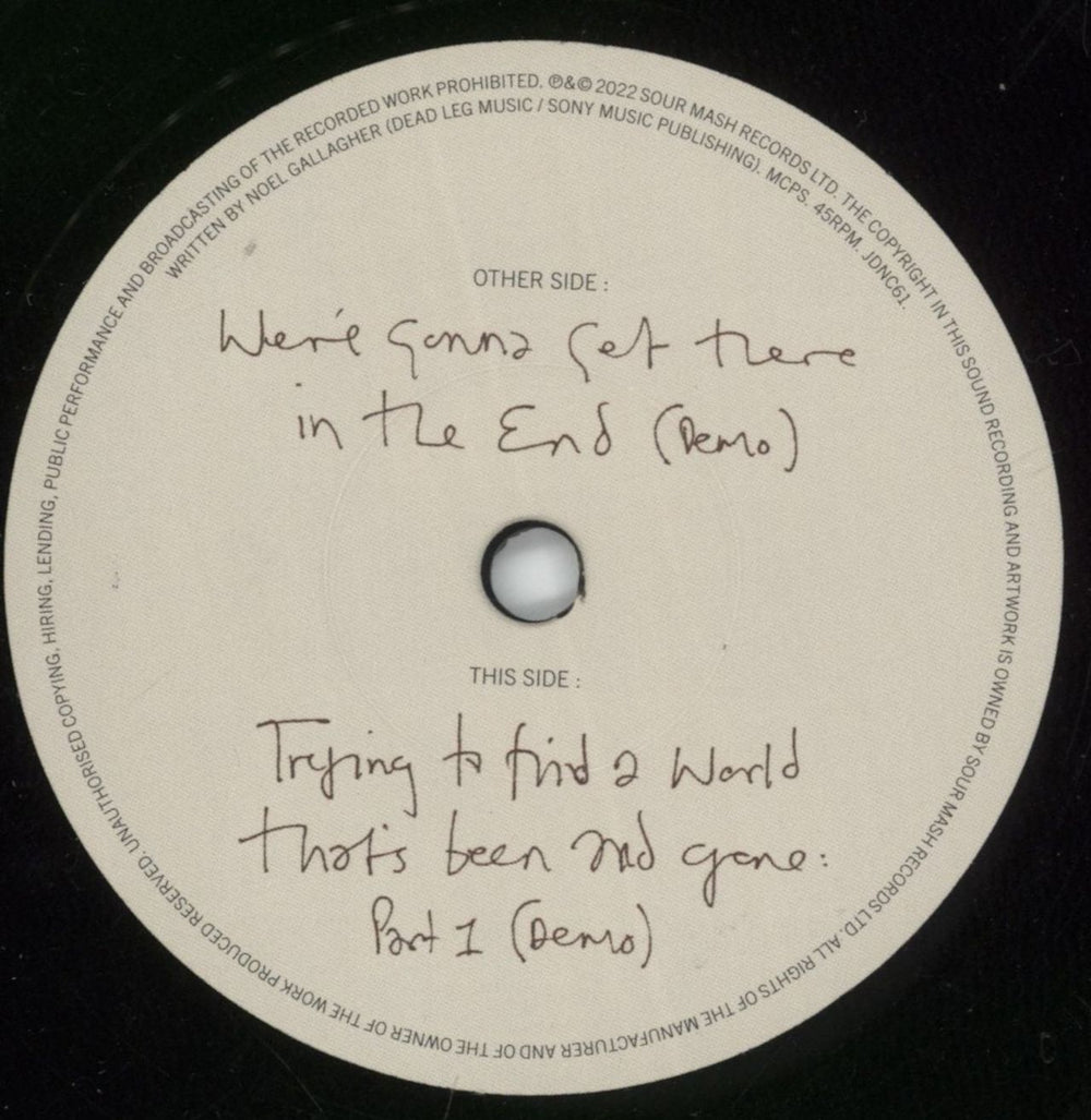 Noel Gallagher Magic Secrets #1 - RSD 2022 UK 7" vinyl single (7 inch record / 45) NGL07MA865469