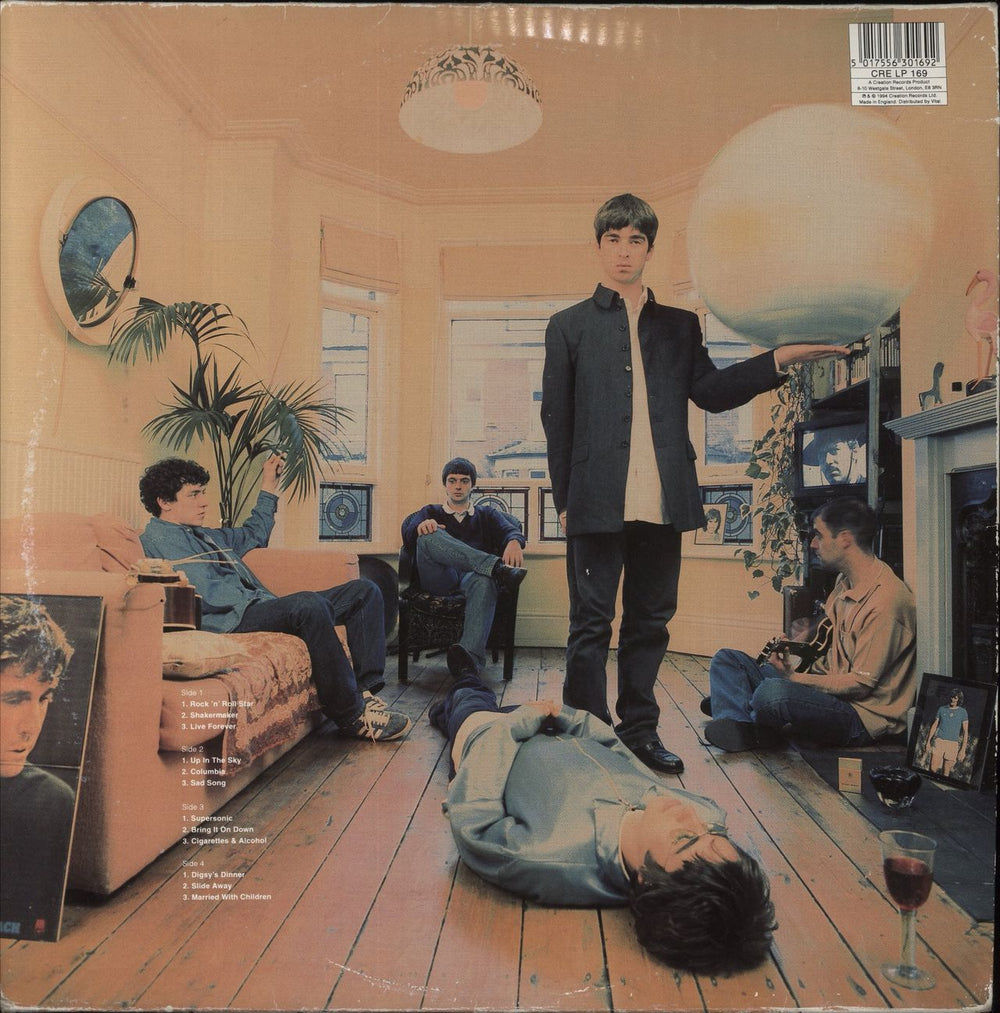 Oasis Definitely Maybe - 1st - Damont - VG UK 2-LP vinyl record set (Double LP Album) 5017556301692