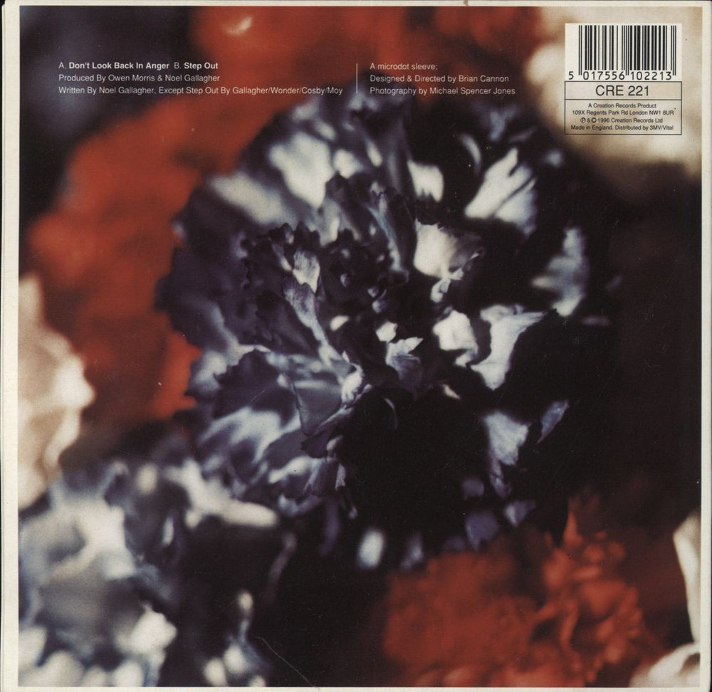 Oasis Don't Look Back In Anger - Insert - VG UK 7" vinyl single (7 inch record / 45) 5017556102213