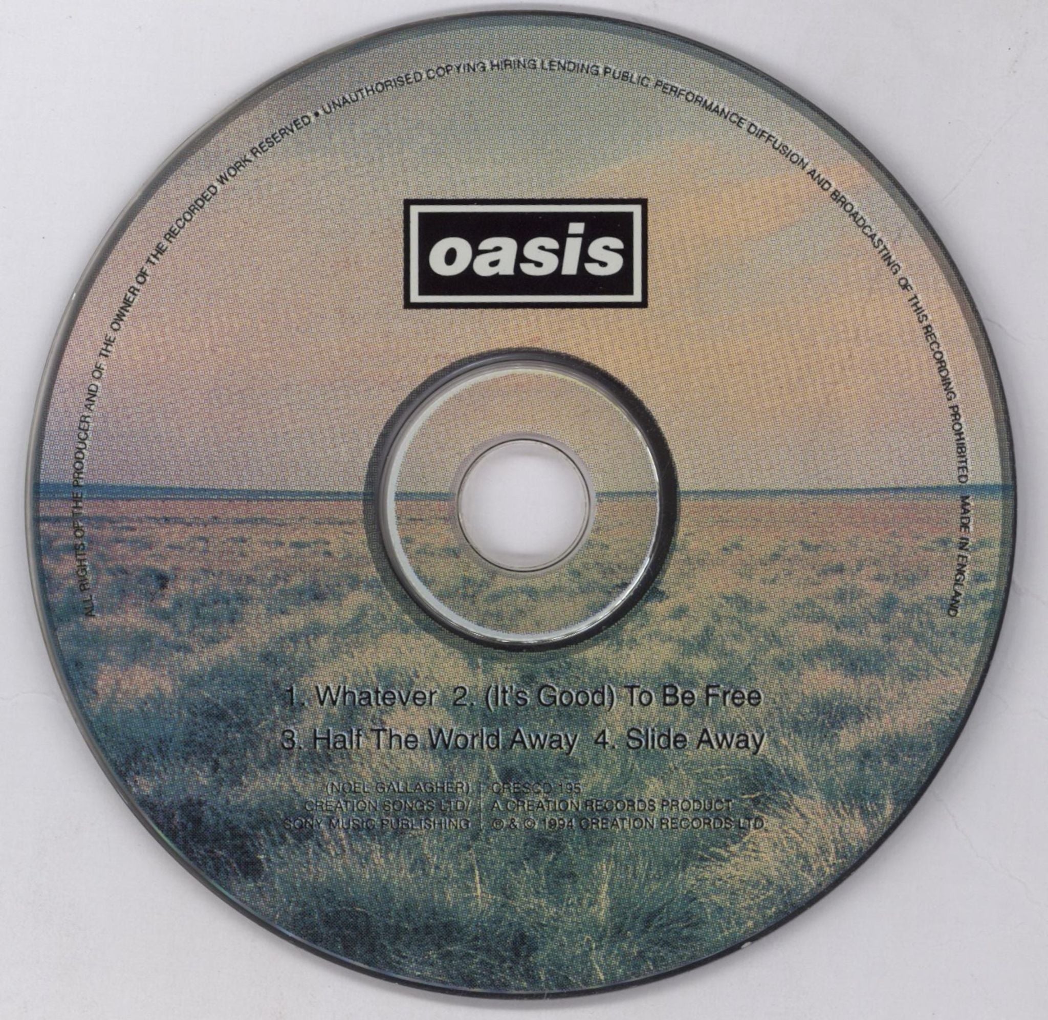 Oasis Whatever - 1st UK CD single (CD5 / 5\") OASC5WH73155