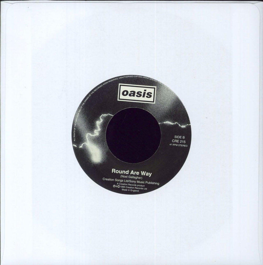 Oasis Wonderwall - Jukebox UK 7" vinyl single (7 inch record / 45)