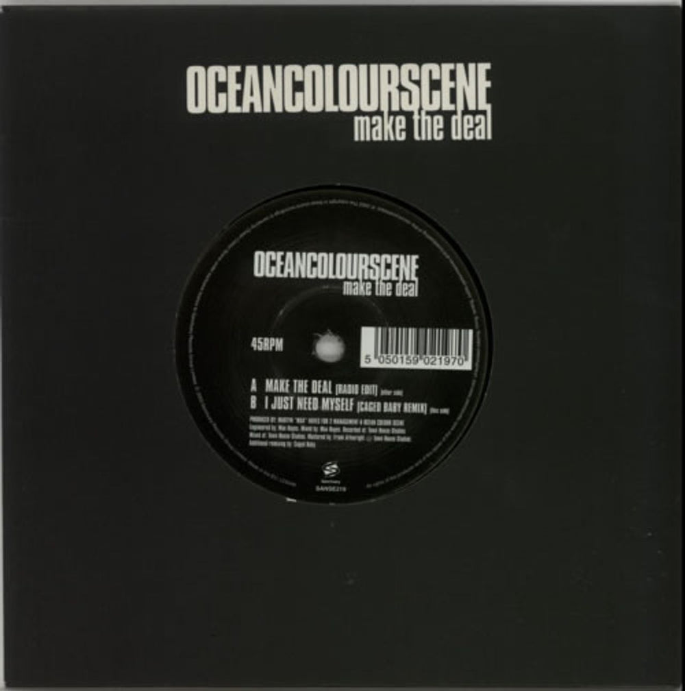 Ocean Colour Scene Make The Deal UK 7" vinyl single (7 inch record / 45) SANSE219