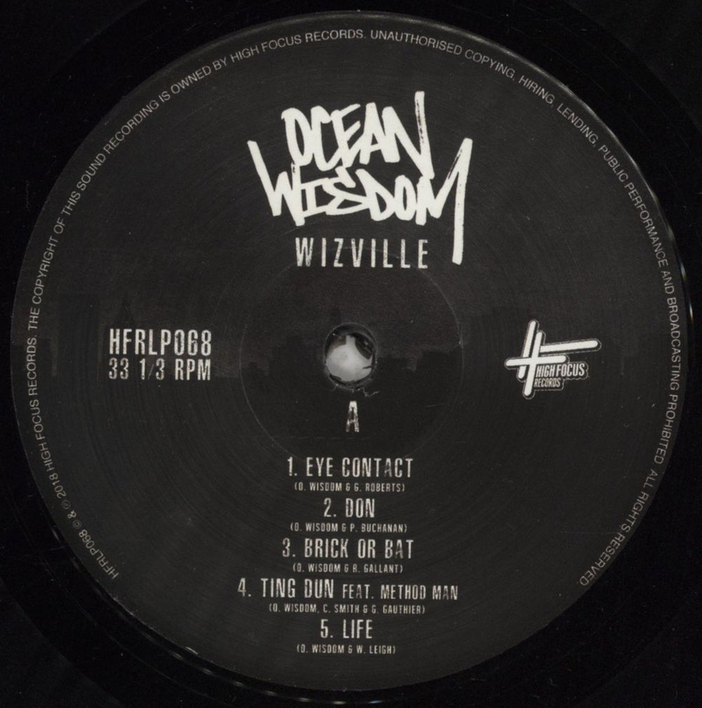 Ocean Wisdom Wizville UK 2-LP vinyl record set (Double LP Album) 8E82LWI854537