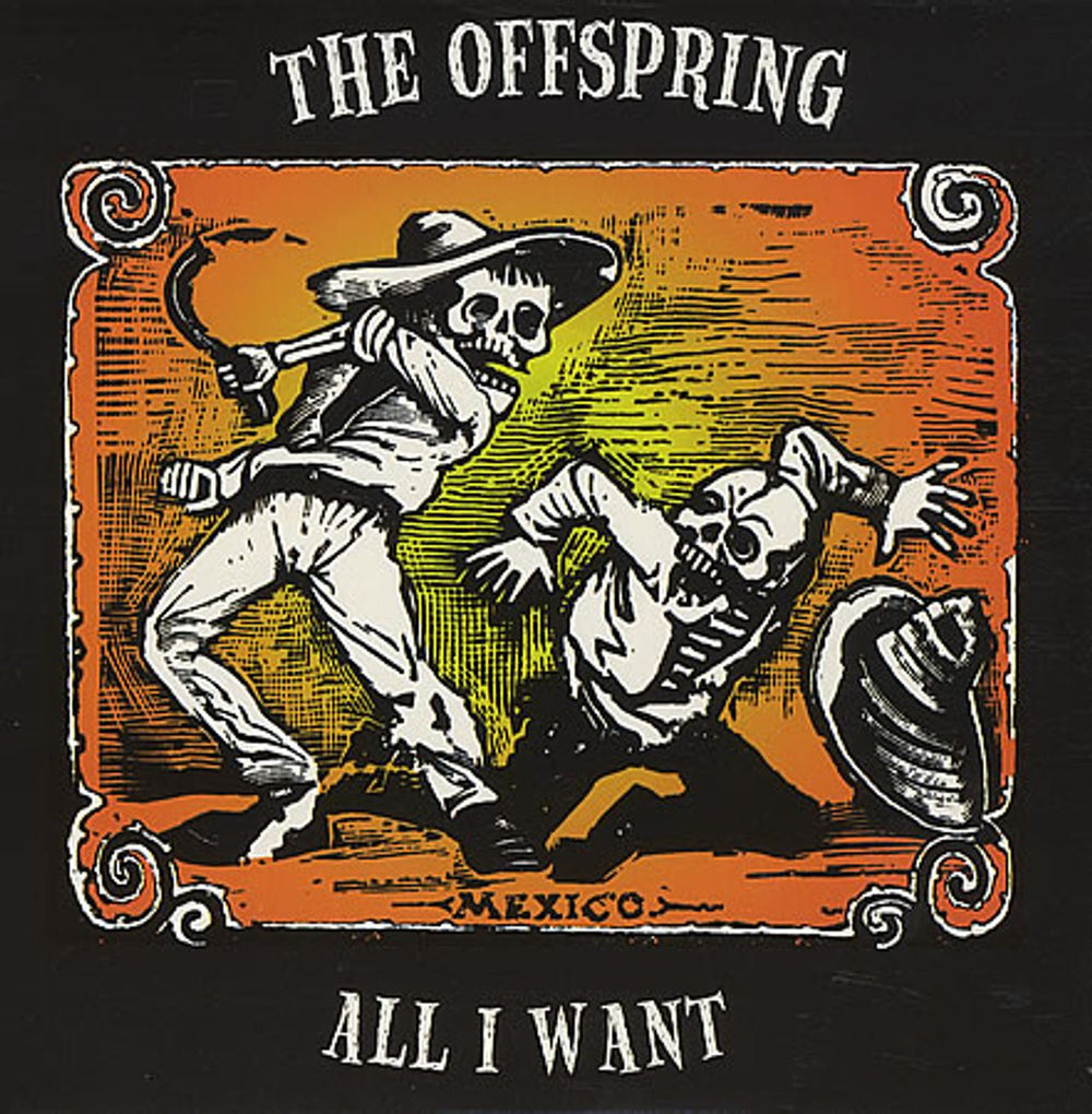 Offspring All I Want - Yellow Vinyl UK 7" vinyl single (7 inch record / 45) 6495-7