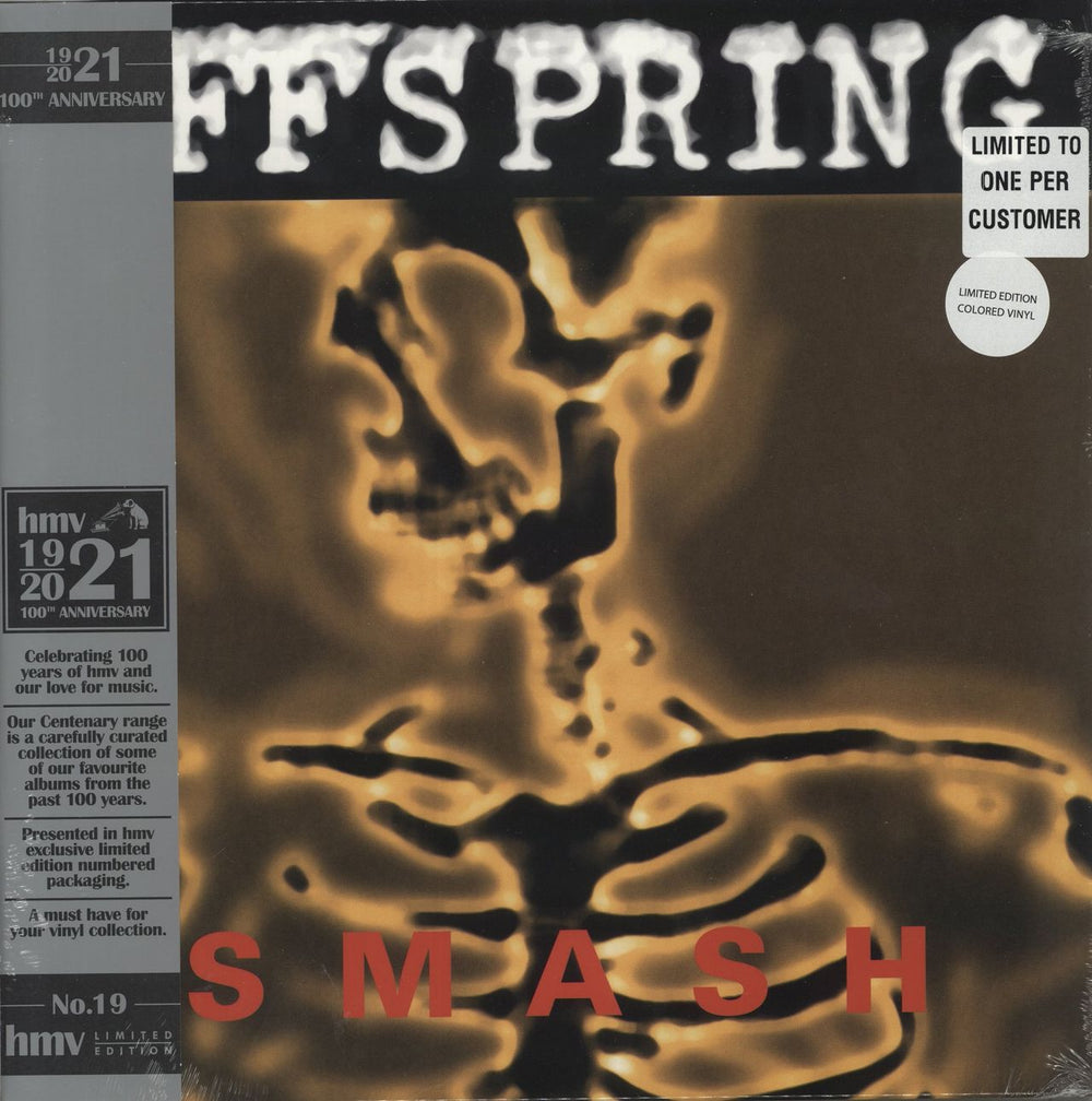 Offspring Smash - Yellow Vinyl - HMV 100th Anniversary - Sealed UK vinyl LP album (LP record) 6868-3