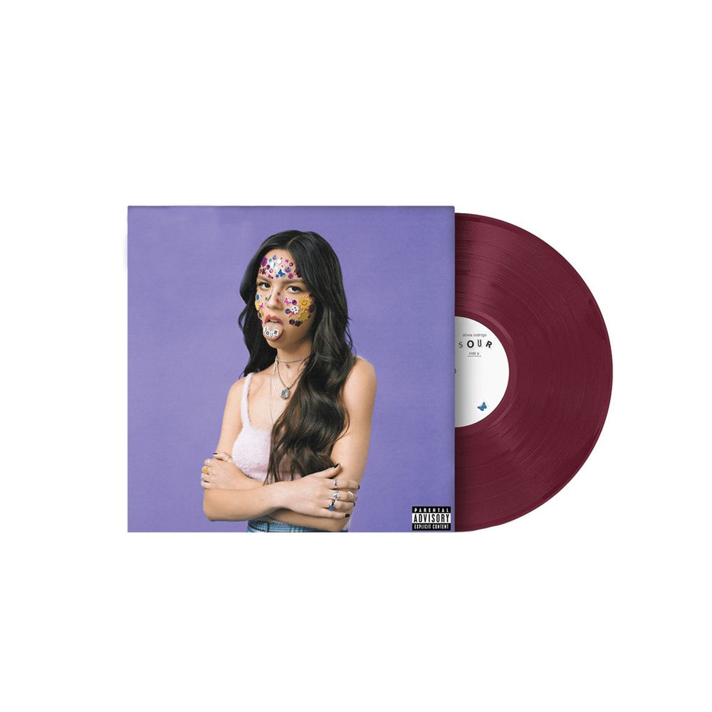 Olivia Rodrigo Sour - Fruit Punch Coloured Vinyl - Sealed UK vinyl LP album (LP record) 602445936441