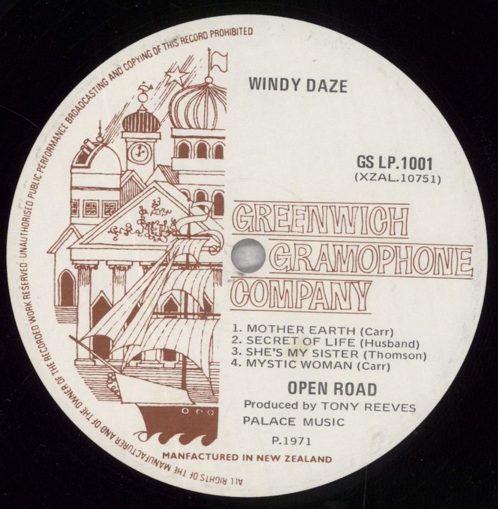 Open Road Windy Daze UK vinyl LP album (LP record) OPNLPWI450822