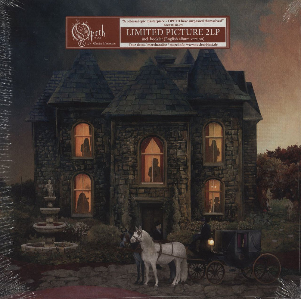 Opeth In Cauda Venenum - Sealed German picture disc LP (vinyl picture disc album) NB4557-3