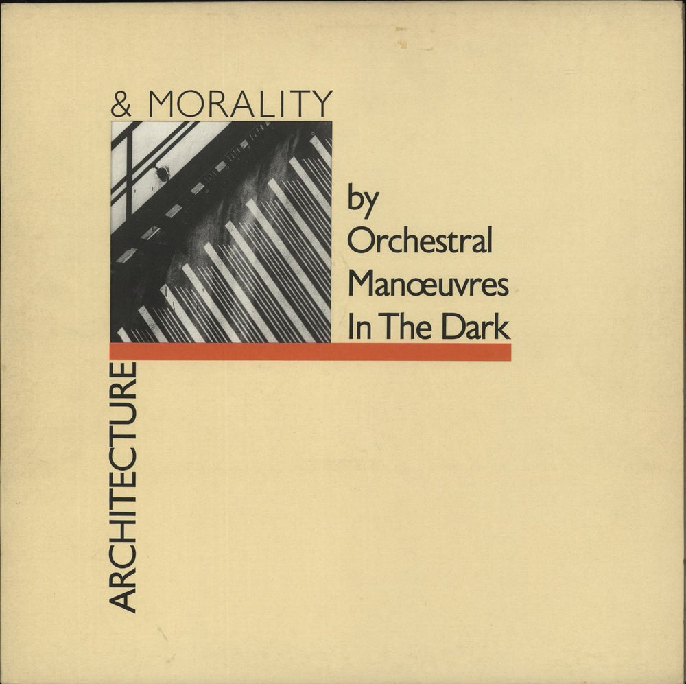 Orchestral Manoeuvres In The Dark Architecture & Morality - Cream Die-Cut UK vinyl LP album (LP record) DID12