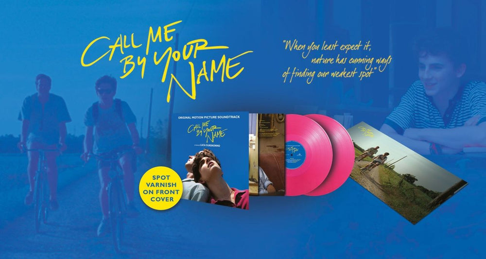 Original Soundtrack Call Me By Your Name - Translucent Pink Vinyl - Spot Varnsih Sleeve UK 2-LP vinyl record set (Double LP Album) 8719262033351