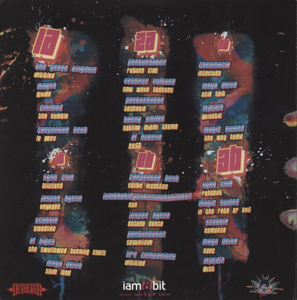 Original Soundtrack Hotline Miami 2: Wrong Number [Official Soundtrack] - Blue, Pink & Green Vinyl US 3-LP vinyl record set (Triple LP Album)