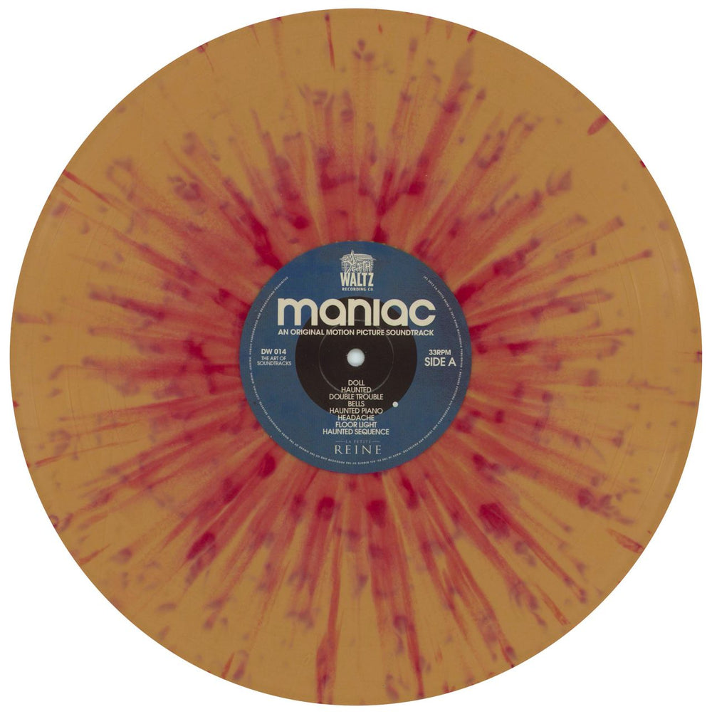 Original Soundtrack Maniac - Flesh Coloured With Blood Splatter Vinyl UK vinyl LP album (LP record) OSTLPMA790998