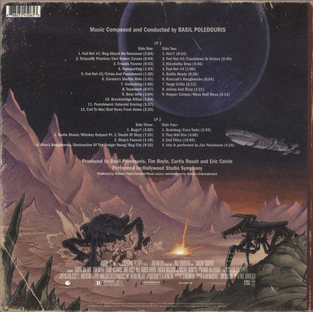 Original Soundtrack Starship Troopers [Original Motion Picture Soundtrack] US 2-LP vinyl record set (Double LP Album) 888072450653