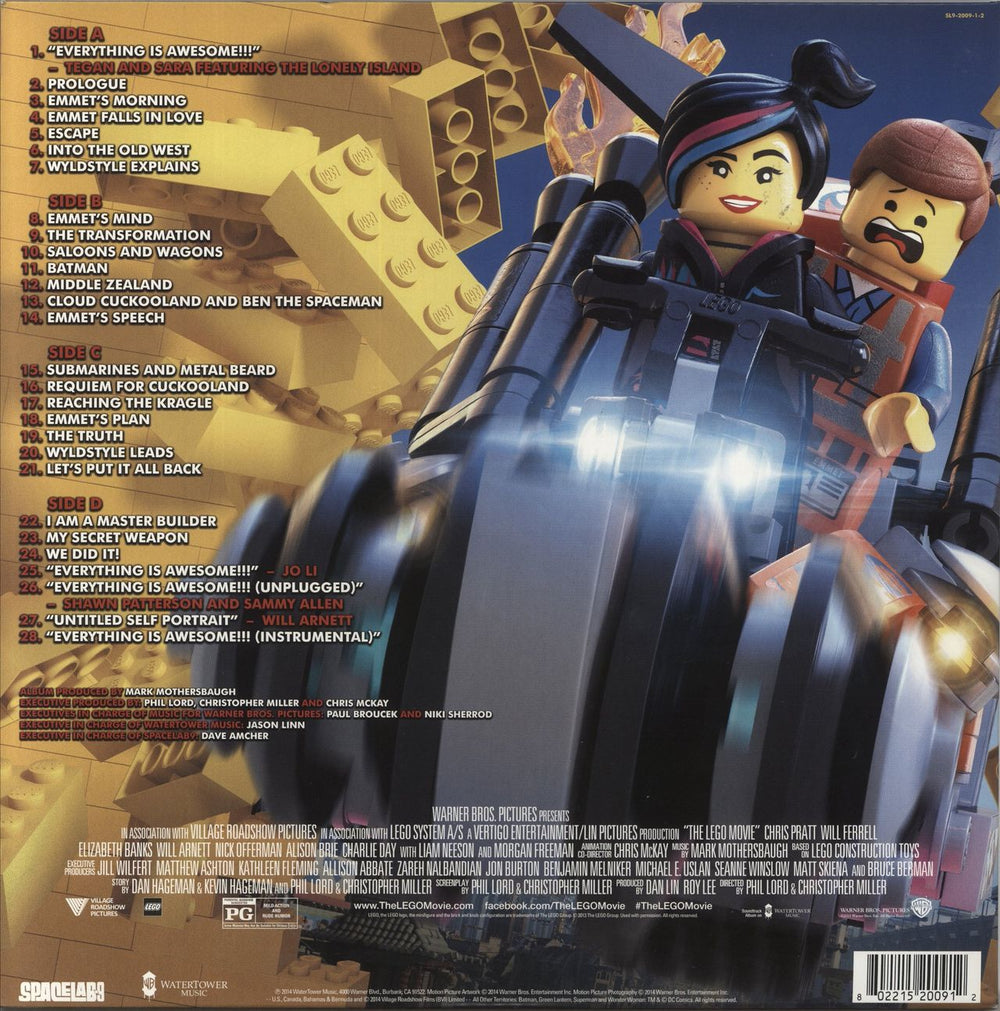 Original Soundtrack The Lego Movie - Blue & Orange Vinyl US 2-LP vinyl record set (Double LP Album) 802215200912