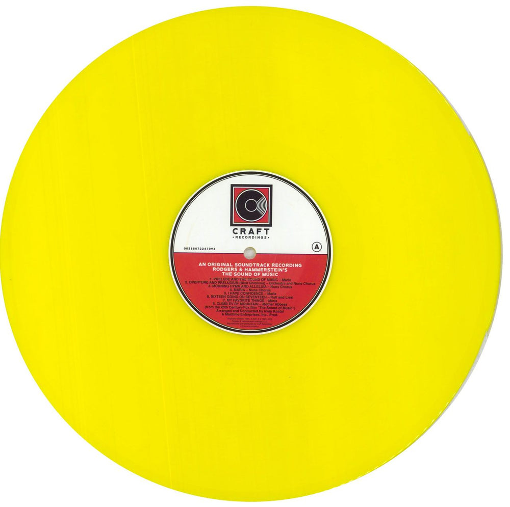 Original Soundtrack The Sound Of Music - Yellow 'Golden Sun' Vinyl UK vinyl LP album (LP record) OSTLPTH836772