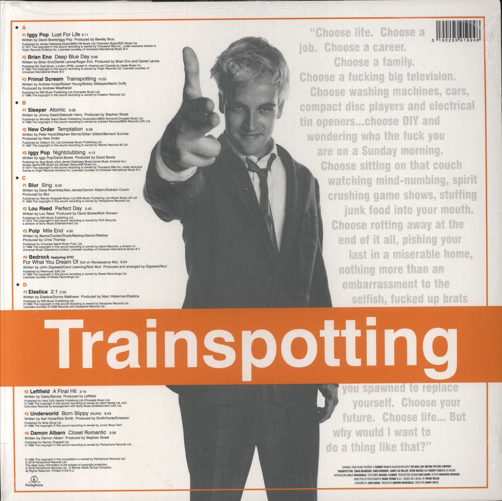 Original Soundtrack Trainspotting - 180 Gram Vinyl UK 2-LP vinyl record set (Double LP Album)